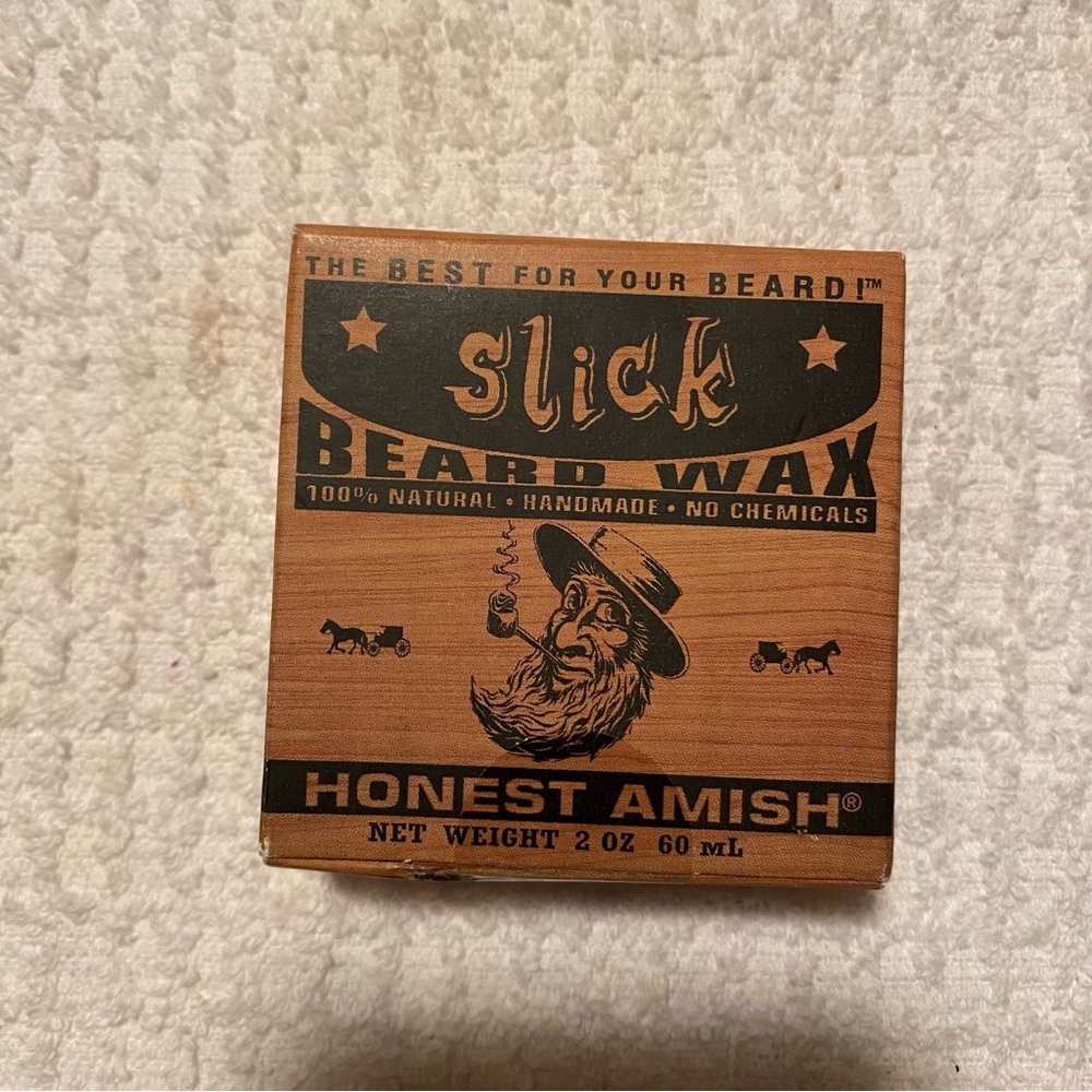 Honest Amish Slick Beard Wax 2 oz